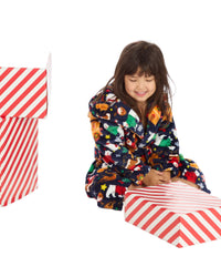 Huggable Kids Christmas Hooded Dressing Gown