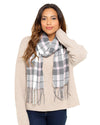 Womens Check Plaid Winter Tartan Scarf