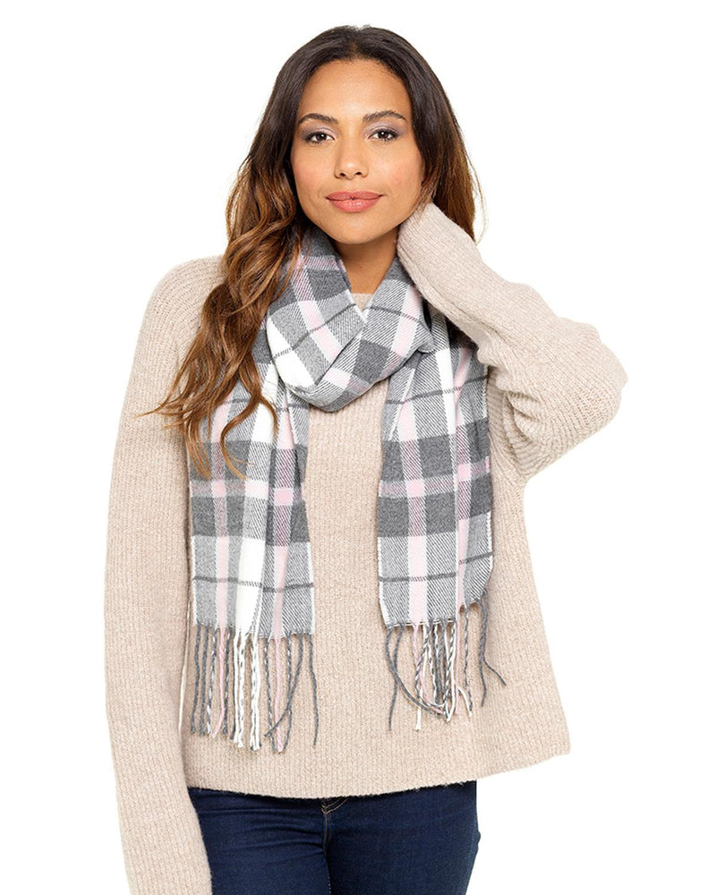 Womens Check Plaid Winter Tartan Scarf