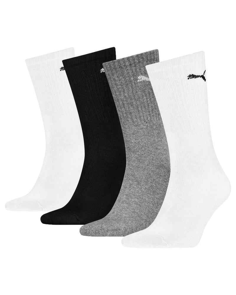 Puma Unisex 4 Pack Regular Crew Socks