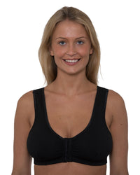 Gemm Womens Cotton Front Fastening Mastectomy Bra