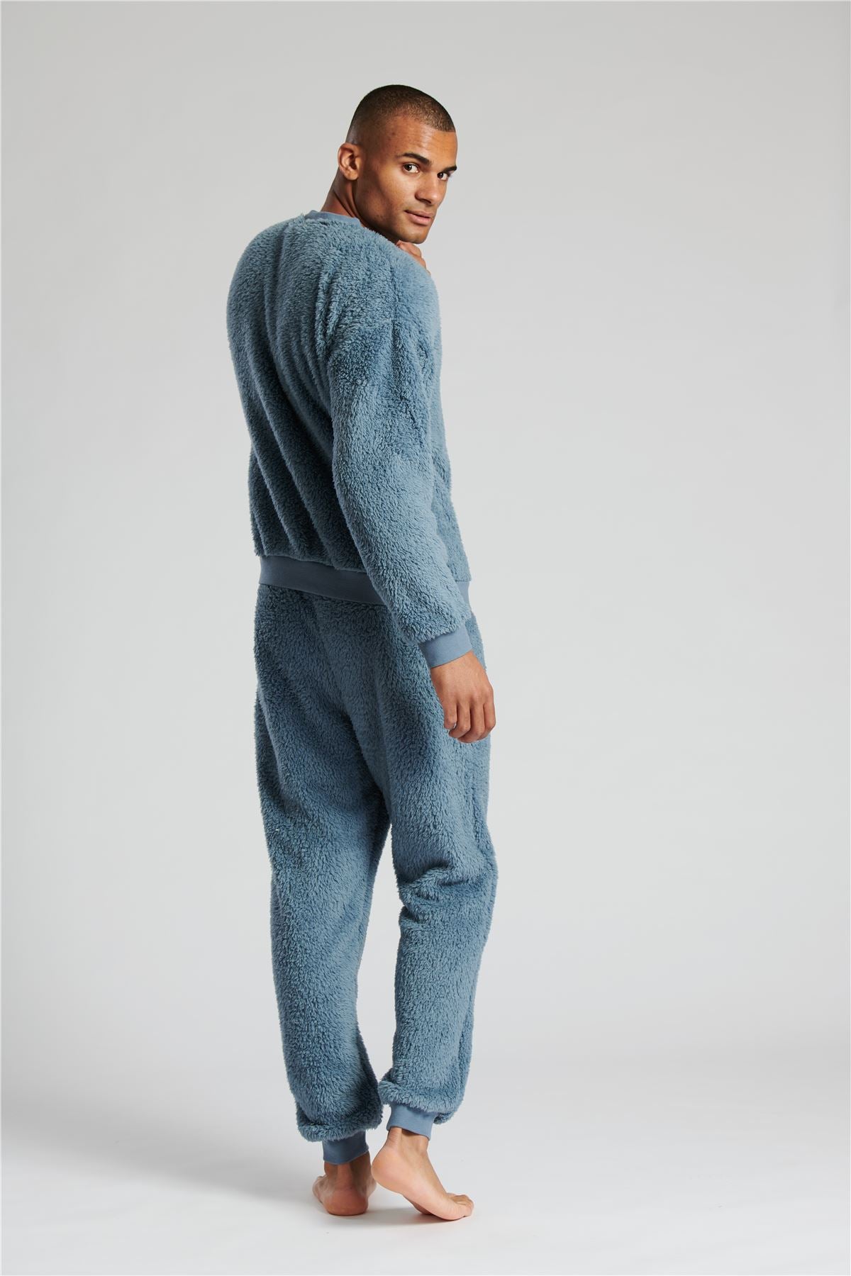 Loungeable Mens Sherpa Fleece Lounge Joggers Slumber Hut