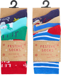 6 Pack Family Christmas Socks