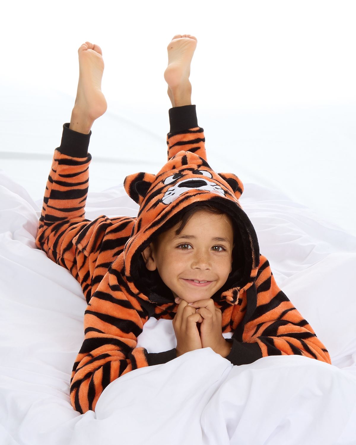 Kids Tiger Fleece Onesie