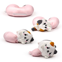 Swapseazzz Cat 2-in-1 Plush Travel Pillow & Toy