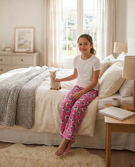 Girls All Over Print Fleece Lounge Pants