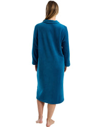 Marlon Womens Coral Fleece Button Robe