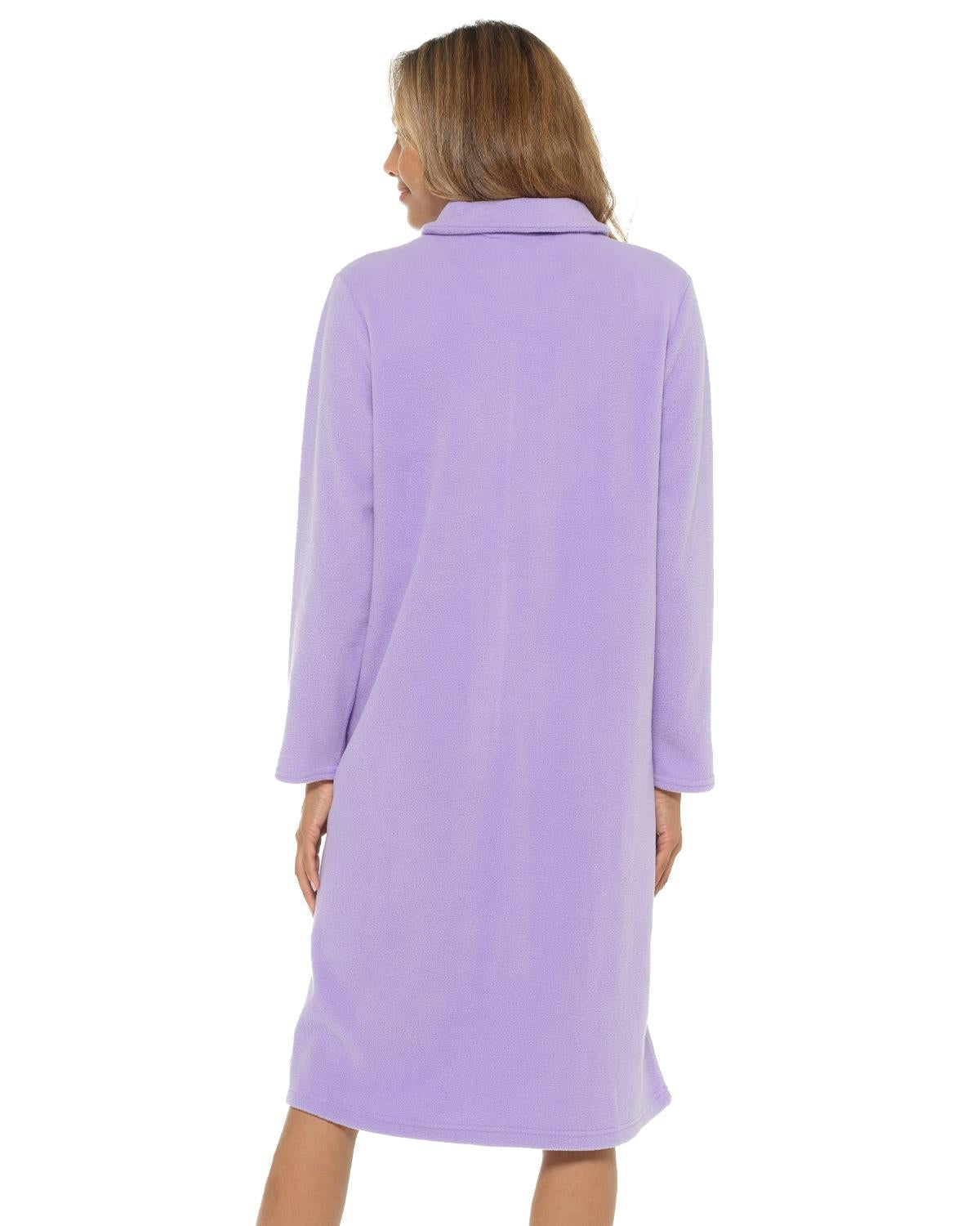 Slumber Hut Womens Zip Fleece Dressing Gown