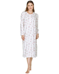 La Marquise Womens 'Florentine' Cuddleknit Long Sleeve Nightie