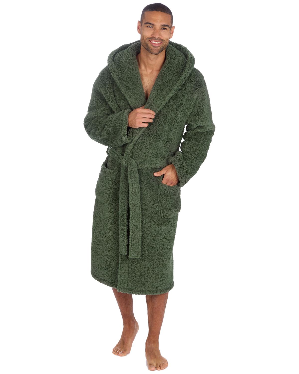 Cargo Bay Mens Borg Fleece Dressing Gown