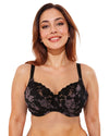 Gemm Womens Rose Print Underwired Bra