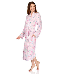 La Marquise Womens 'Watercolours' Long Sleeve Wrap Robe