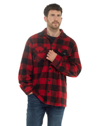Storm Ridge Mens Polar Fleece Check Shirt