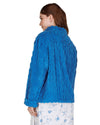 La Marquise Womens Diamond Jacquard Button Fleece Bed Jacket