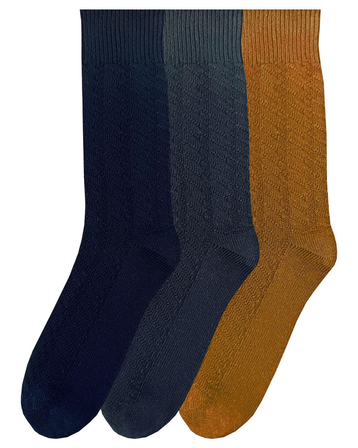 Bramble 3 Pack Mens Textured Casual Boot Socks