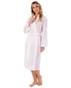 Slenderella Womens Dobby Dot 100% Cotton Kimono Wrap