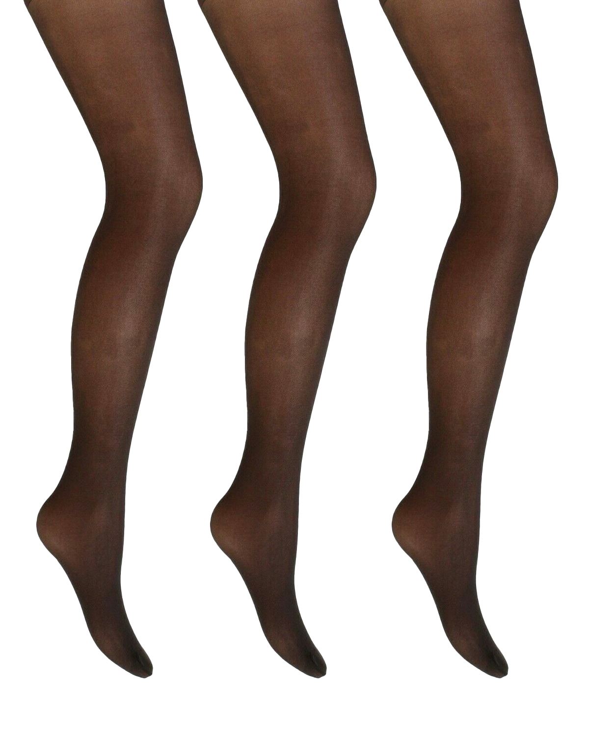 Cindy Womens 3 Pack 20 Denier Ladder Resist Tights
