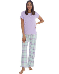 Forever Dreaming Womens Short Sleeve Tee & Long Cotton Pyjamas