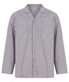 Walker Reid Mens Woven Cotton Stripe Tailored Pyjamas