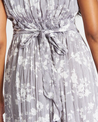 Pistachio Womens Wide Cross Over Print Dress