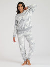 Loungeable Womens Grey Penguin Fleece Pyjamas