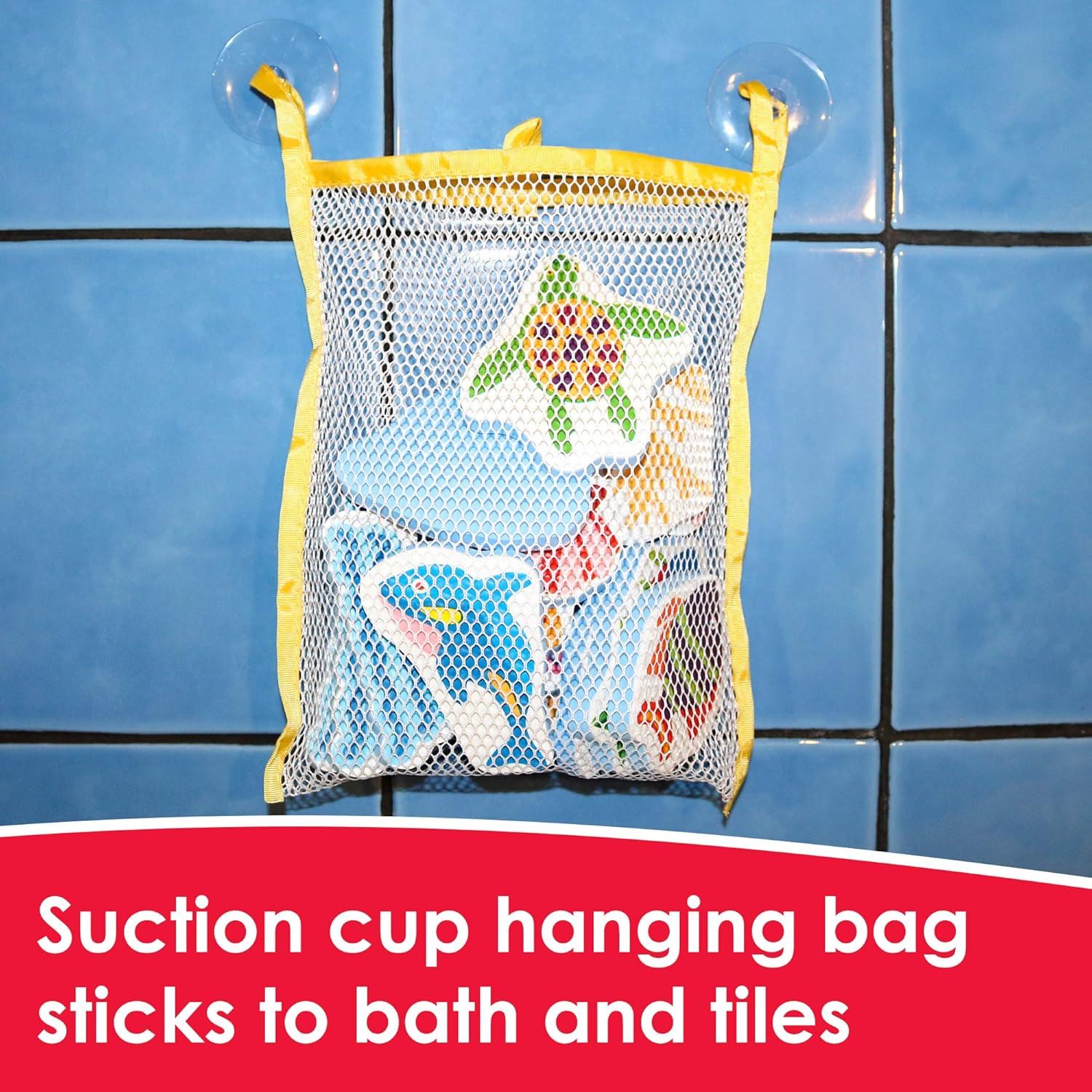 Kids Bath Toys - Stickers and Fishing Rod Set