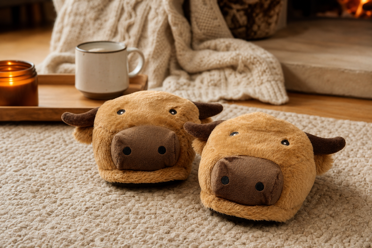 Highland Coo Adults Slippers