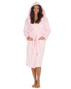 Huggable Womens Super Soft Flannel Fleece Hooded Robe