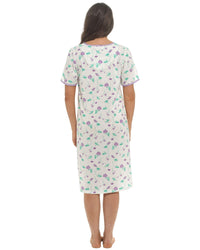 Slumber Hut Womens Short Sleeve Floral Nightie