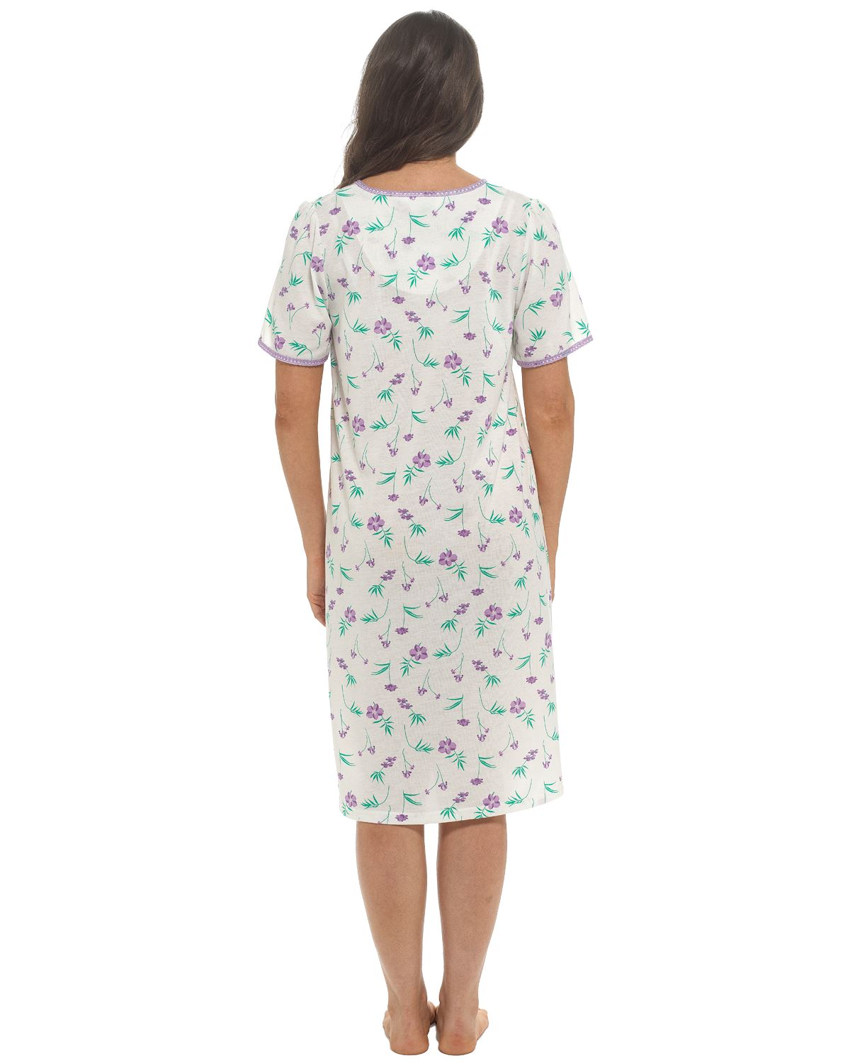 Slumber Hut Womens Short Sleeve Floral Nightie