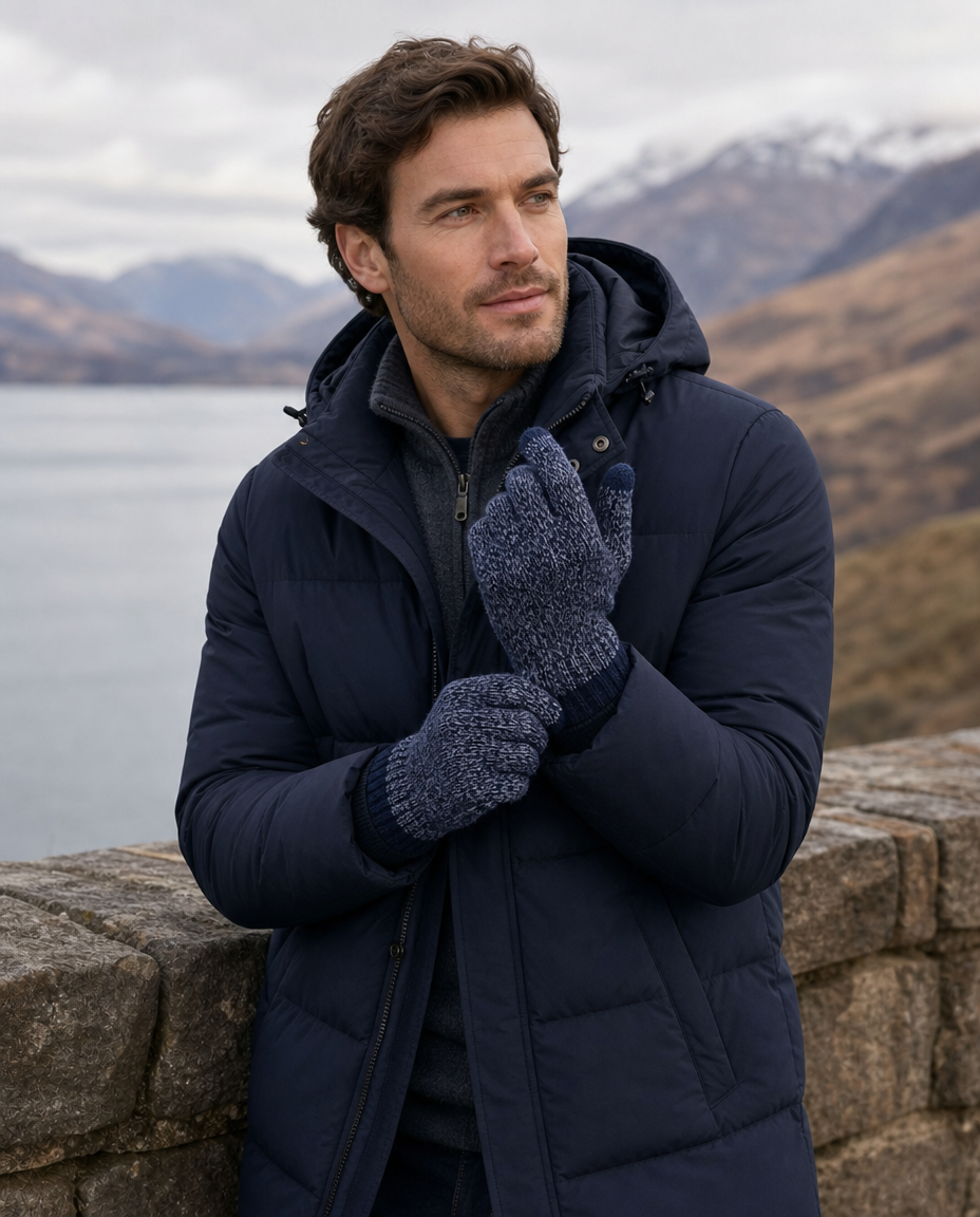 Pro Climate Mens Knitted Touch Screen Gloves