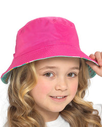 Kids Reversible Printed Bucket Hat