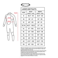 TWF Womens 2.5mm Turbo Shortie Wetsuit