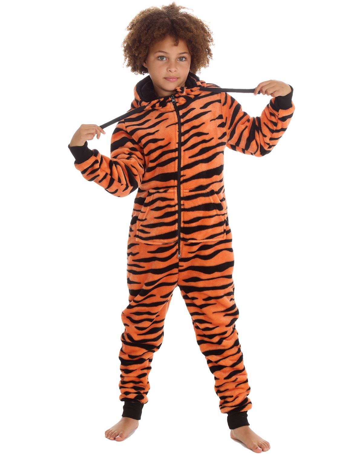Kids Tiger Fleece Onesie