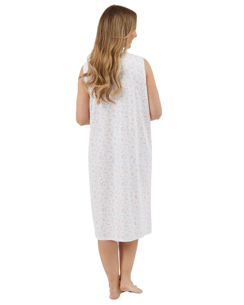 Marlon Womens Harvest Floral 42" Sleeveless Nightie