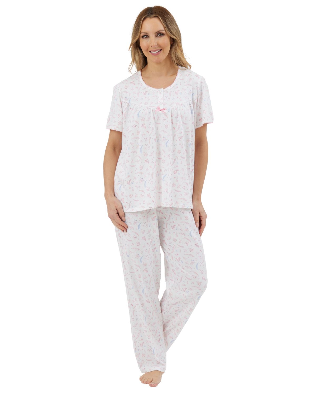 Marlon Womens Harvest Floral Jersey Pyjamas