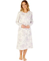 Slenderella Womens Large Floral Interlock 43" Jersey Nightdress