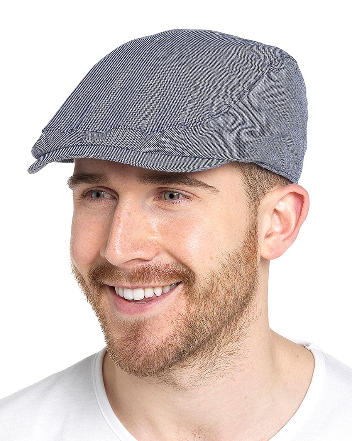 Tom Franks Mens Canvas Flat Cap
