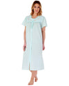 Slenderella Womens Polycotton Button Short Sleeve Nightie