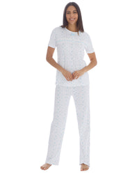Cottonique Womens Cotton Floral Pyjama Set