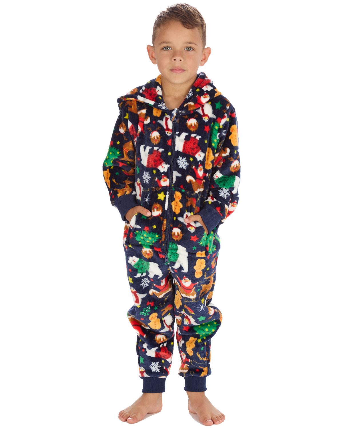 Huggable Matching Family Fleece Christmas Onesies