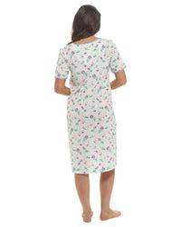 Slumber Hut Womens Short Sleeve Floral Nightie