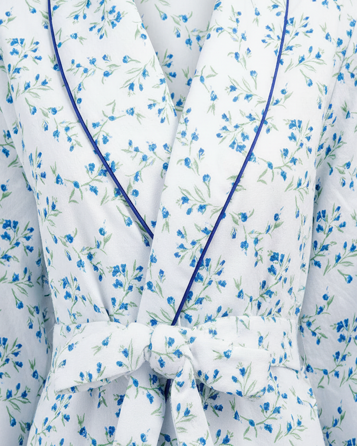 La Marquise Womens 'Moonlit Tulip' Mock Quilt Shawl Collar Robe