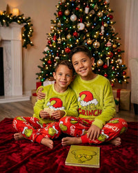 The Grinch Kids Plush Fleece Christmas Pyjamas