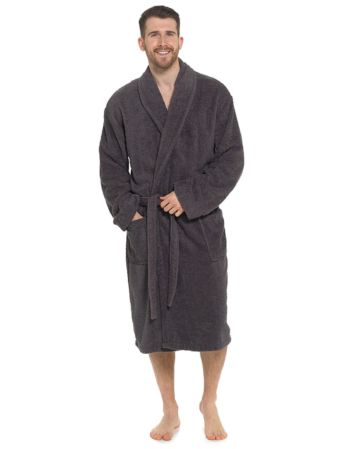 Mens cotton towelling bathrobe 2025