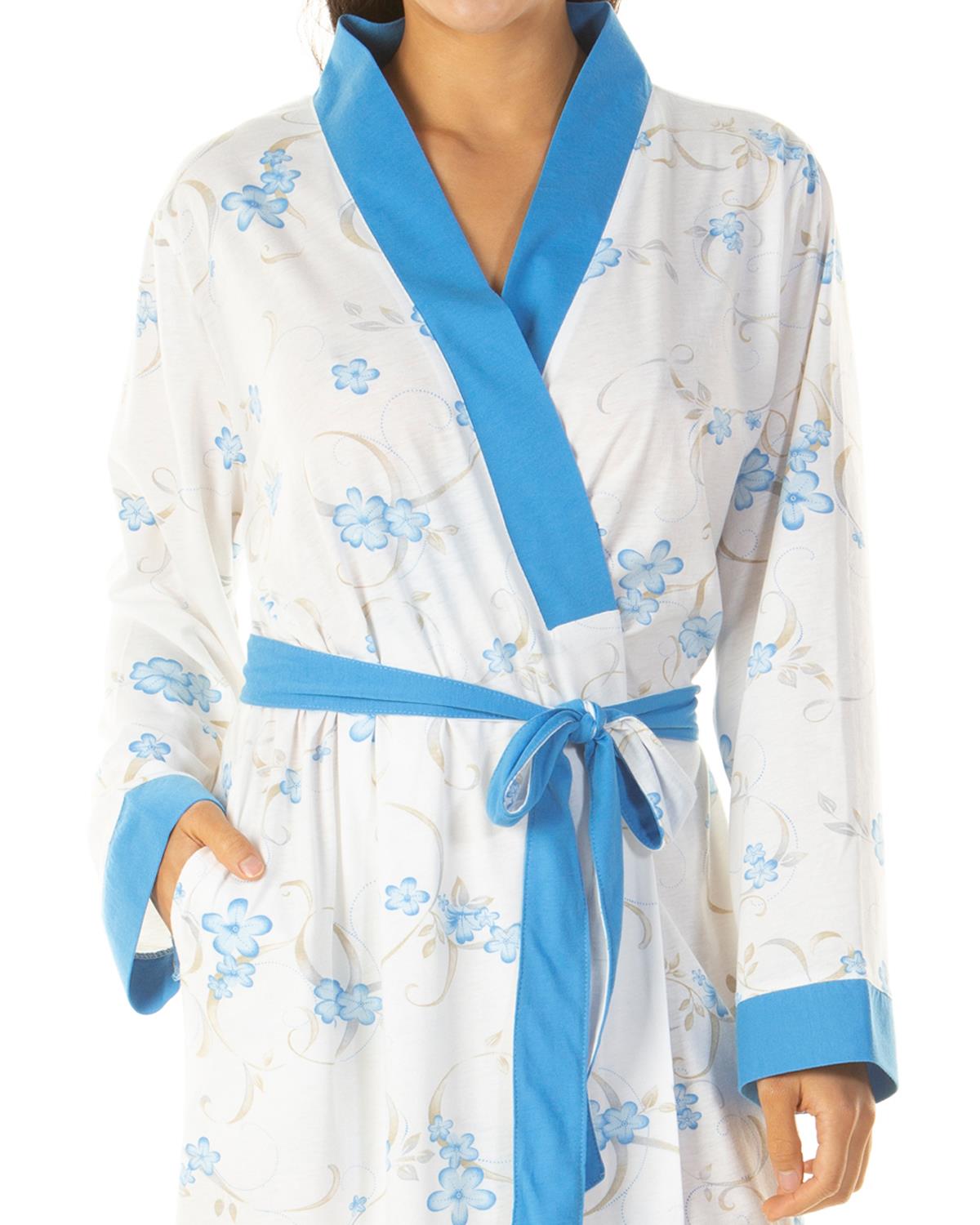 Lady Olga Womens Jersey Floral Dressing Gown Slumber Hut Lady Olga Womens Jersey Floral Dressing Gown Slumber Hut