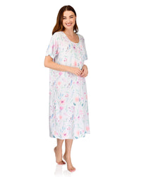 La Marquise Womens 'Watercolours' 43" & 50" Short Sleeve Nightie
