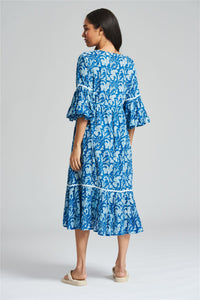 South Dress Womens Frilly Cotton Summer Dress