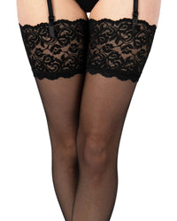 Aristoc Womens 10 Denier Lace Top Stockings