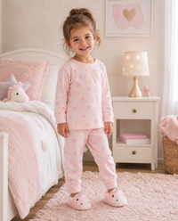 Girls Pink Unicorn Slippers